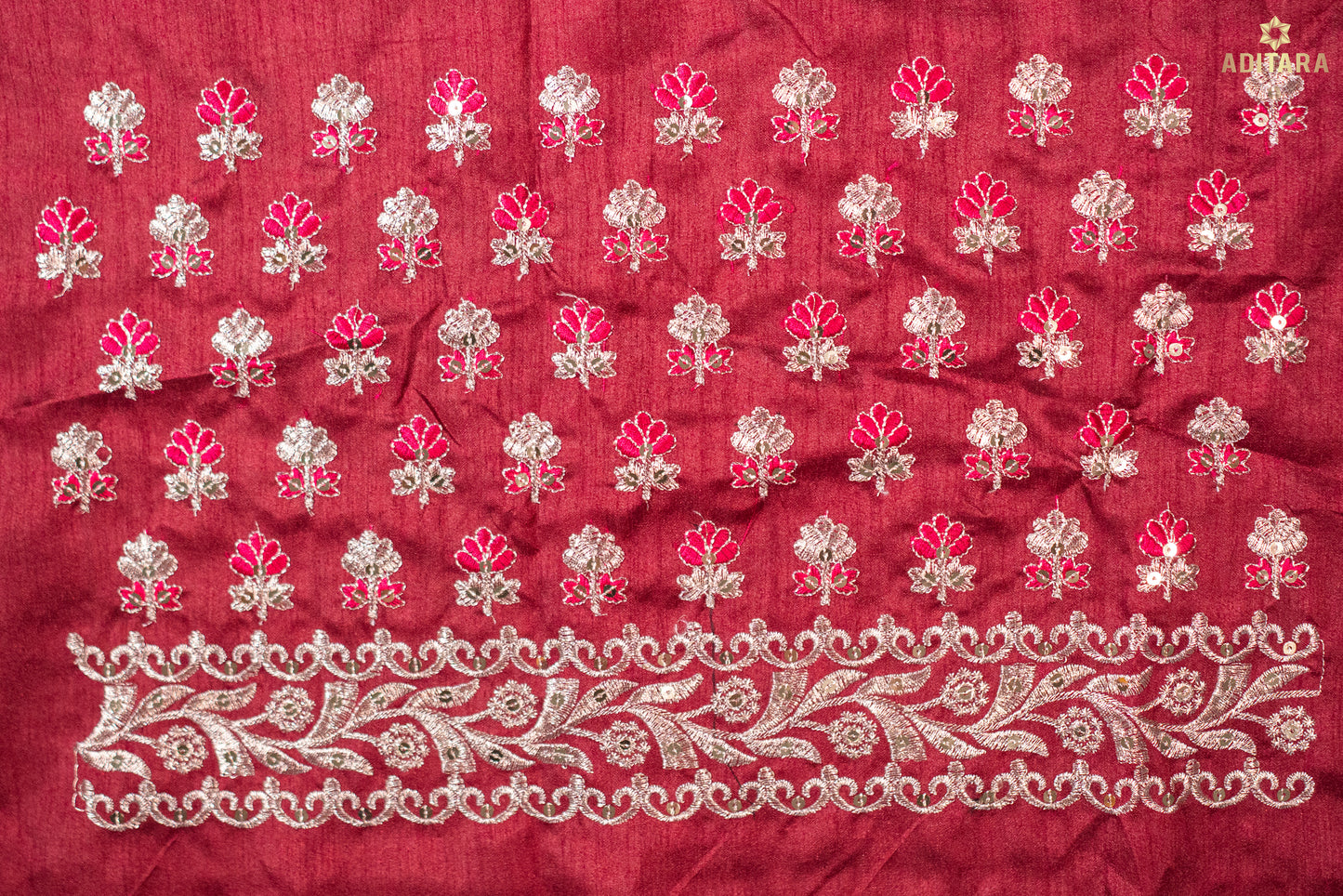 Crunchy Snow White - A Reception Look Saree