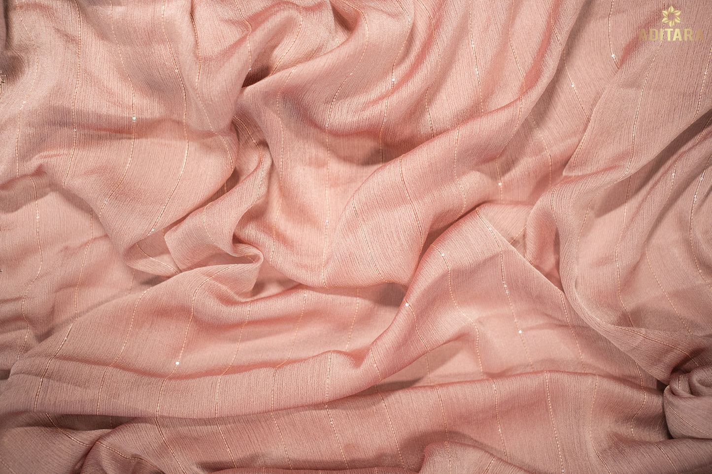 Soft Chiffon Saree Pastel Brown