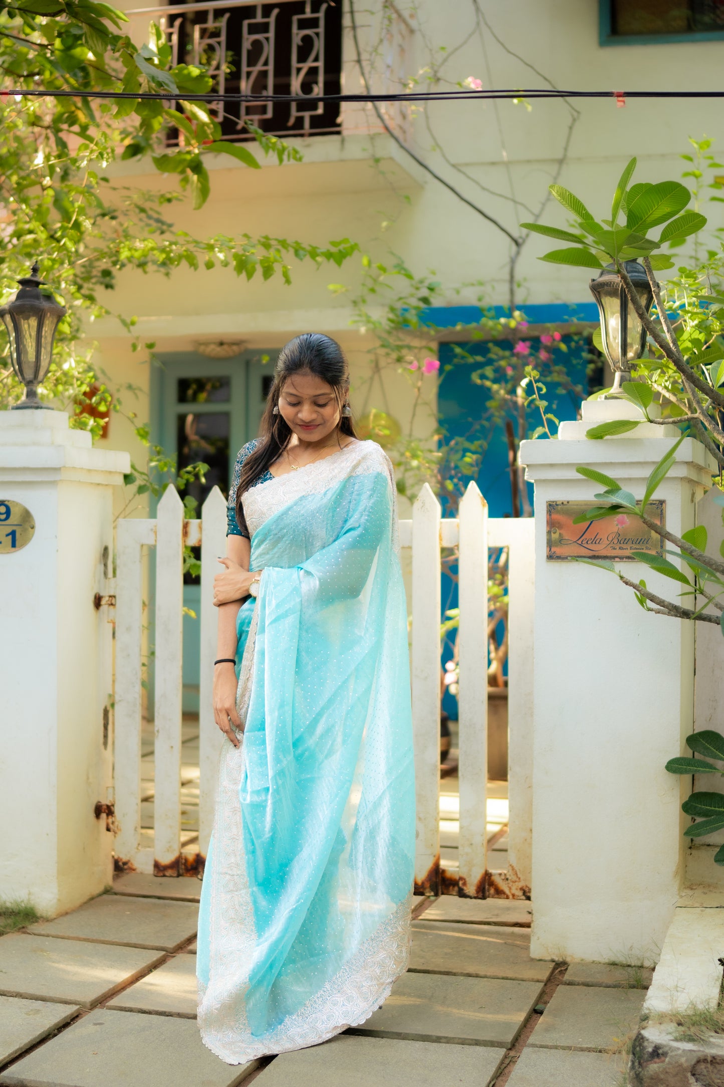 Radiance Chiffon Bright Pastel Blue