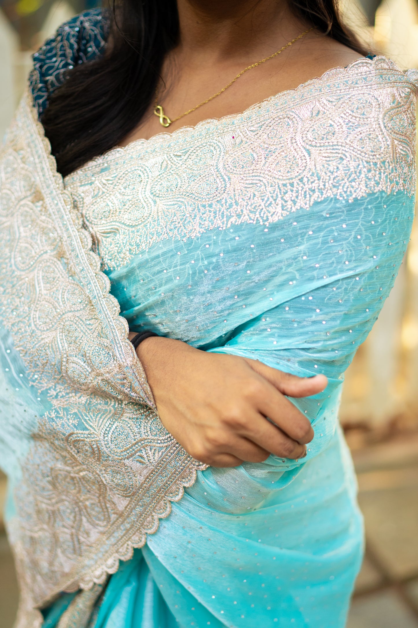 Radiance Chiffon Bright Pastel Blue