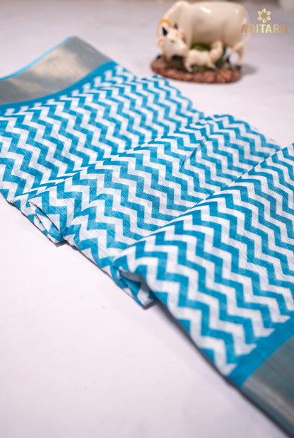 Nila - A Classic Look Saree Blue