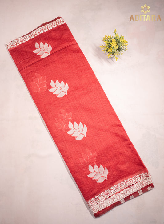 Jute Linen Cotton Tussar Rani Rose