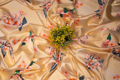 Vaibhava – Satin Silk Saree in Yellow