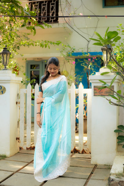 Radiance Chiffon Bright Pastel Blue